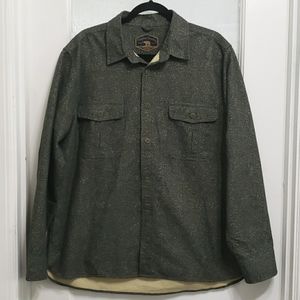 Freedom Foundry Green 100% Cotton Flannel Jacket Shirt (Shacket)